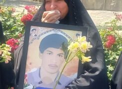 مراسم استقبال از خانواده شهیدان غریبیان و شریفی در باغ موزه همدان