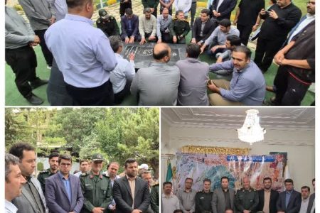 رونمایی از طرح مقبره شهید گمنام در مجتمع فرهنگی‌گردشگری غار علیصدر