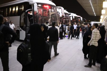 اعزام بیش از هزار زائر همدانی به مشهد مقدس با ناوگان حمل‌ونقل عمومی