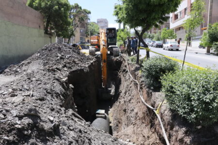 پیشرفت ۹۰ درصدی کلکتور اصلی فاضلاب در بلوار ۹ دی شهر همدان
