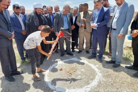 آیین کلنگ زنی و احداث مدرسه ۲کلاسه در روستای چهارطاق 