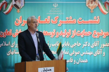 نشست مشترک تعاونگران با موضوع حمایت از تولید و توسعه صادرات بخش تعاون