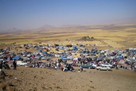 برگزاری آیین شکرگزاری برداشت محصول گندم در روستای سنقرآباد و قراقیه شهرستان درگزین