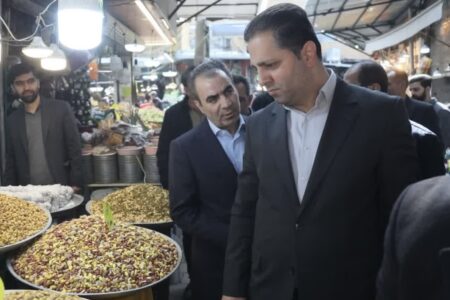 بازدید سه ساعته معاون اقتصادی استاندار از بازار همدان