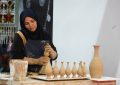 درخشش بانوان هنرمند لالجین در نمایشگاه توانمندیها بانوان کارآفرین استان همدان