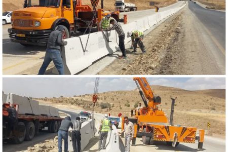 ارتقای ایمنی گردنه گرمک رزن با اجرای ۶.۵ کیلومتر حفاظ بتنی و سیستم روشنایی