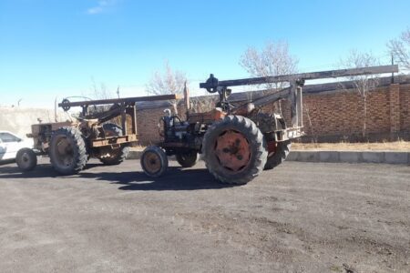 توقیف ۳۷ دستگاه حفاری غیر مجاز در همدان