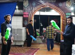 میزبانی در ضیافت عشق/ آغاز حضور خادمان همدان در مسیر کربلا