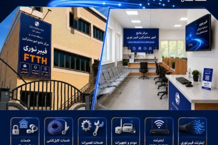 آغاز به کار مرکز جامع امور مشترکین فیبر نوری در مخابرات منطقه همدان